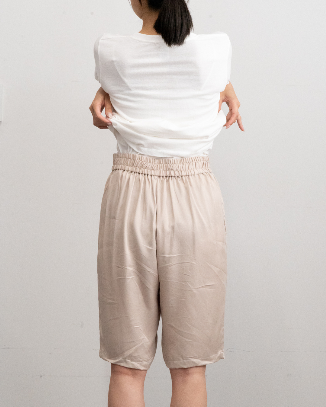 mist shorts / beige