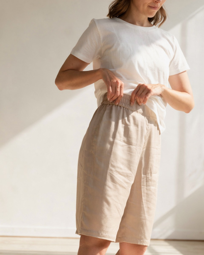 mist shorts / beige