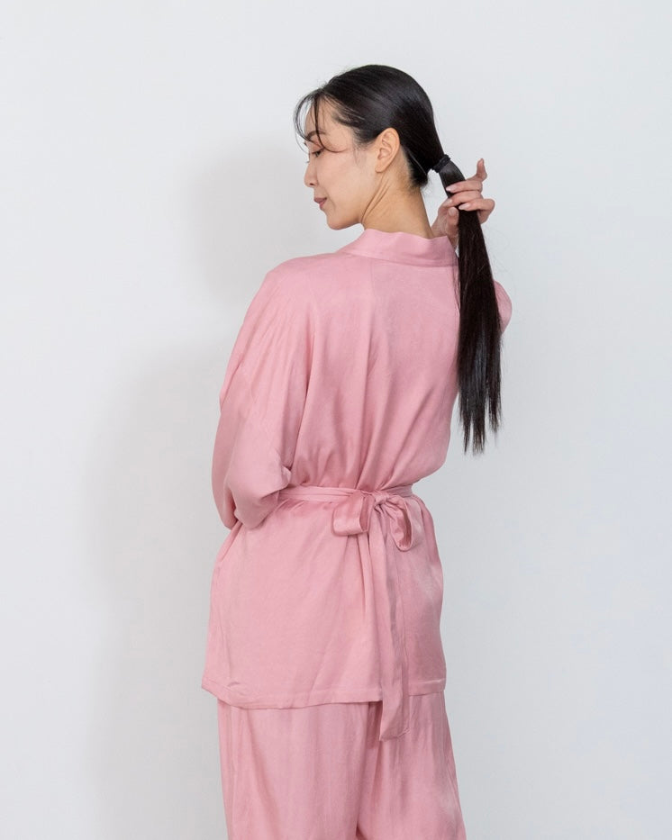 flow shirt / pink