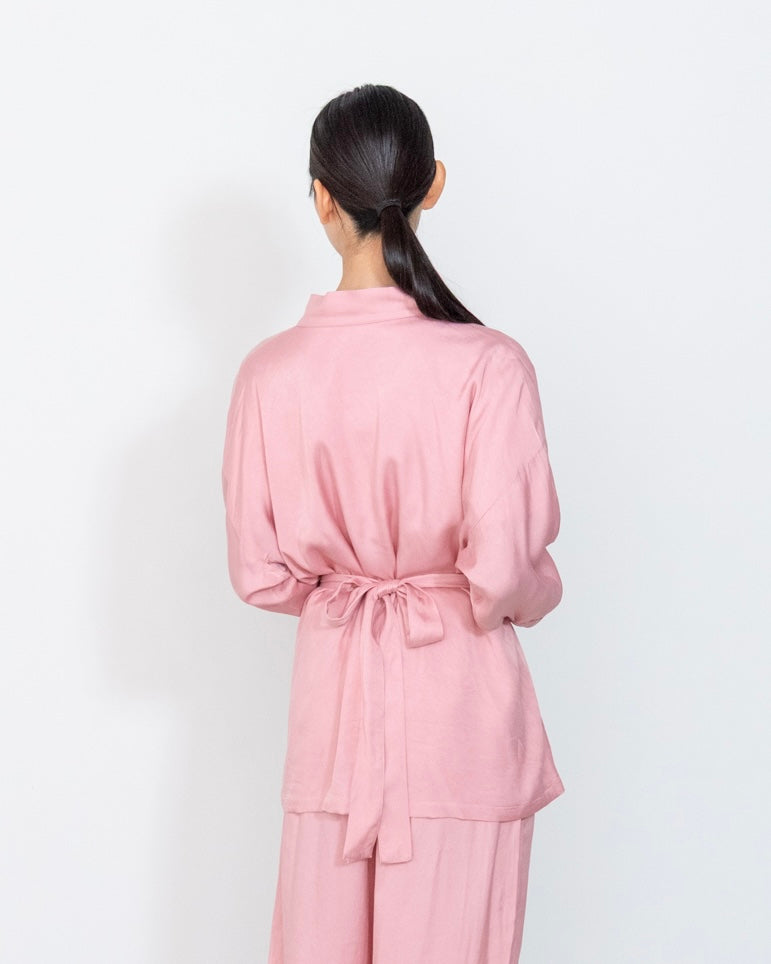 flow shirt / pink