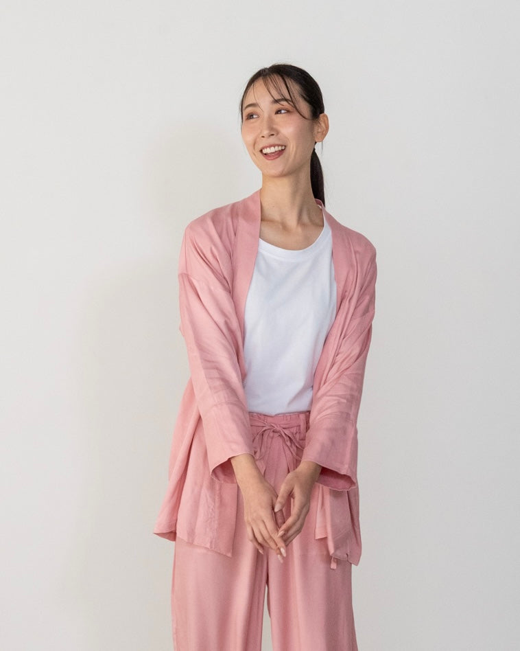 flow shirt / pink